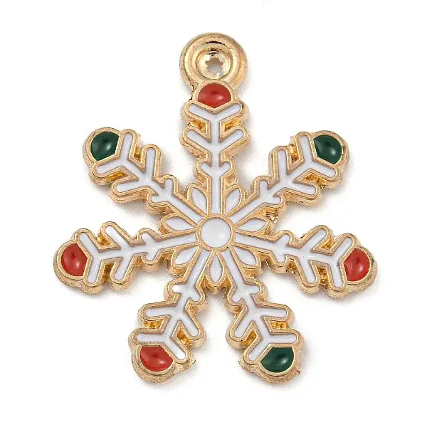 Christmas Theme Alloy Enamel Pendants