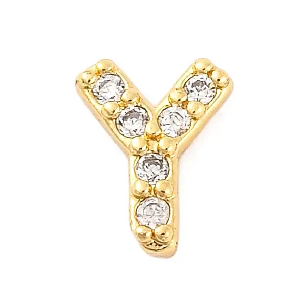 Rack Plating Brass Micro Pave Cubic Zirconia Cabochons