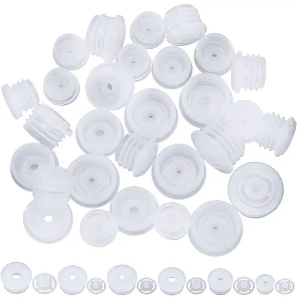 120 Sets 6 Styles Plastic Dustproof Bottle Stoppers