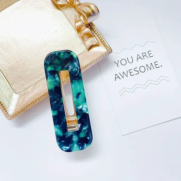 Fashionable Acetate Hairpin with Waterdrop Bangs Clip - Elegant