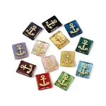 Rectangle with Boat Anchor Glass Beads