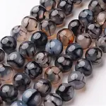 Natural Dragon Veins Agate Beads Strands