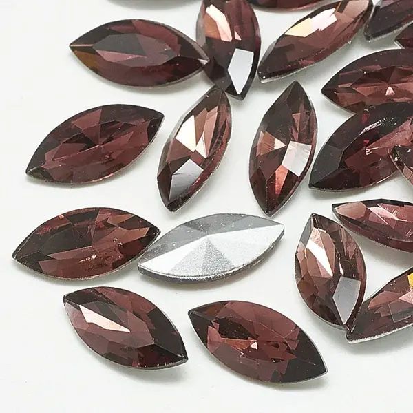 Pointed Back Glass Rhinestone Cabochons