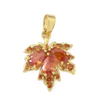 Brass Micro Pave Cubic Zirconia Pendants