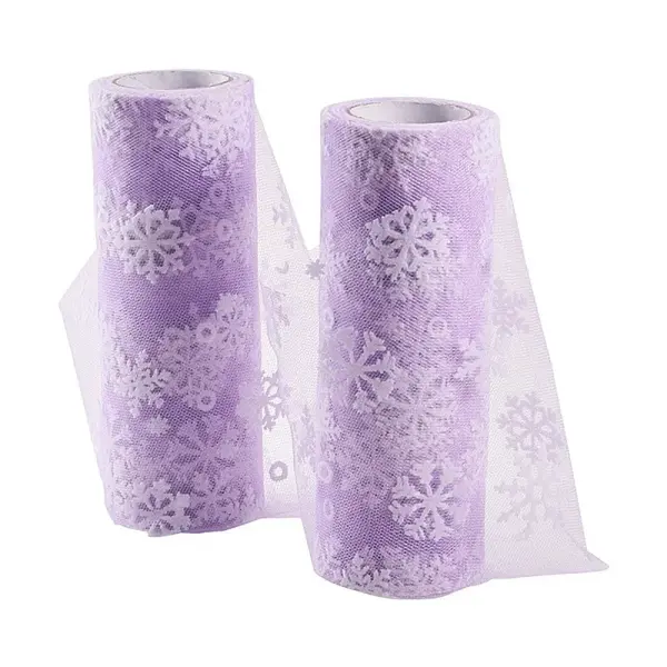 Snowflake Deco Mesh Ribbons
