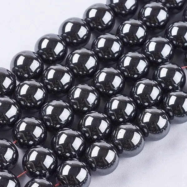 Non-Magnetic Synthetic Hematite Beads Strands