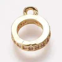 Brass Cubic Zirconia Tube Bails