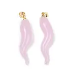 Handmade Lampwork with Brass Pendants