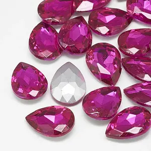 Pointed Back Glass Rhinestone Cabochons