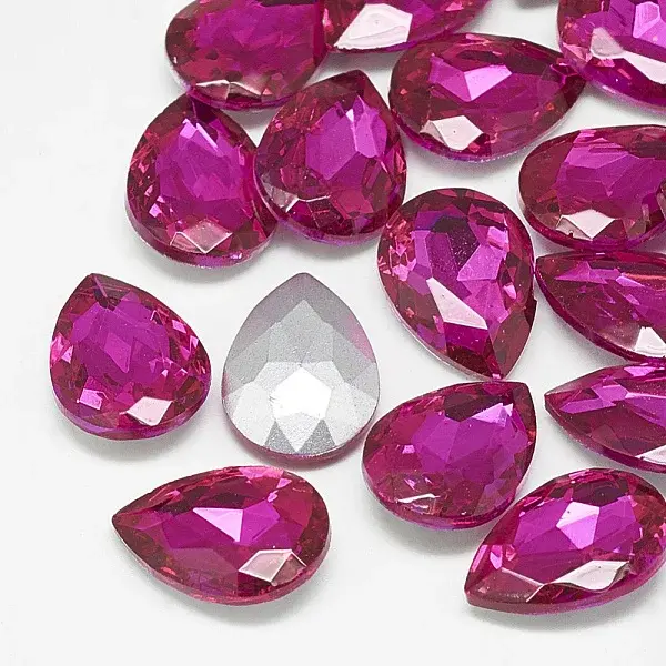 Pointed Back Glass Rhinestone Cabochons