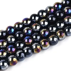 Electroplate Opaque Glass Beads Strands