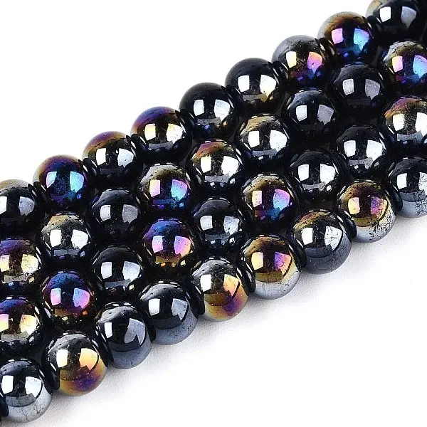 Electroplate Opaque Glass Beads Strands
