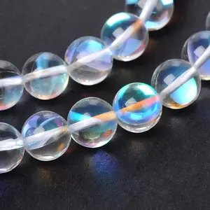 Synthetical Moonstone Round Beads Strands