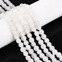 Dyed Natural White Jade Beads Strands