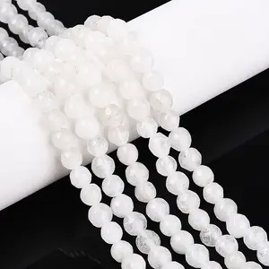 Dyed Natural White Jade Beads Strands