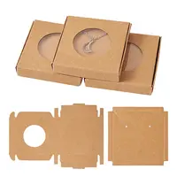 Square Kraft Paper Jewelry Storage Boxes