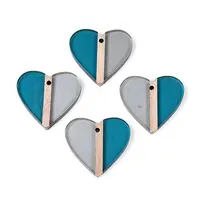 Transparent Resin & Wood Pendants