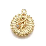 Brass Micro Pave Clear Cubic Zirconia Pendants