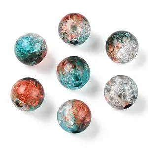 Transparent Crackle Acrylic Beads