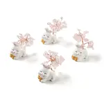 Natural Rose Quartz Tree Display Decorations