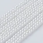 Eco-Friendly Dyed Glass Pearl Round Beads Strands