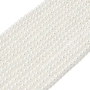 Eco-Friendly Dyed Glass Pearl Round Beads Strands