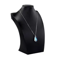 Wood Covered with Leather Necklace Displays