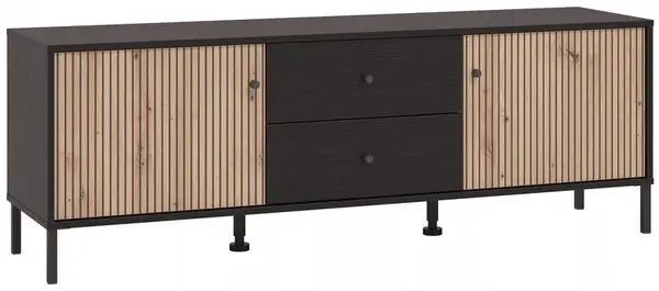 Malá tv komoda semira - dub artisan/dub černý