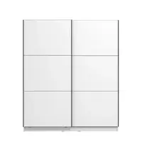 Šatní skříň s posuvnými dveřmi catalina 180-bílá - s led osvětlením