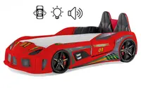 Postel auto 90x190 grand prix plus - červená
