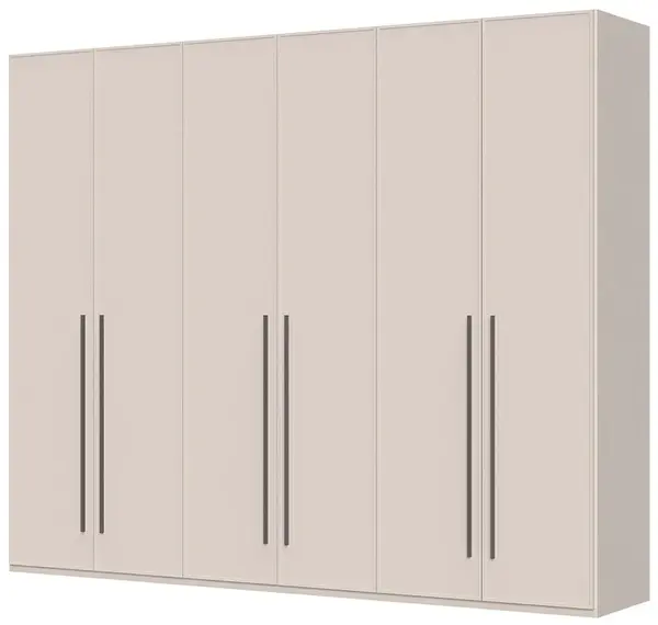 Šestidveřová šatní skříň baptiste - béžová