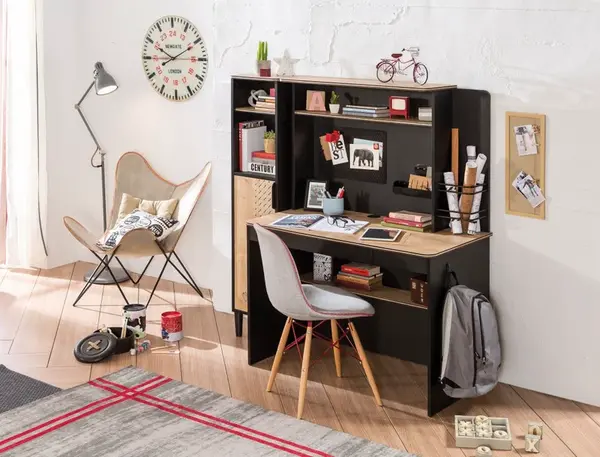 Pracovní kout sirius ii - dub černý/dub zlatý