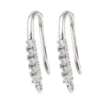 Brass Micro Pave Cubic Zirconia Earring Hooks