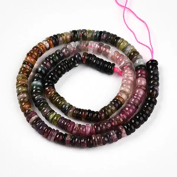 Natural Multicolor Tourmaline Beads Strands