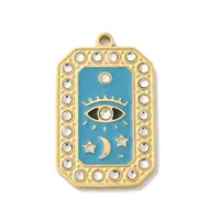 304 Stainless Steel Rhinestone Pendants