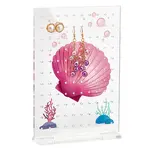 Rectangle Transparent Acrylic Earring Display Organizer Stands