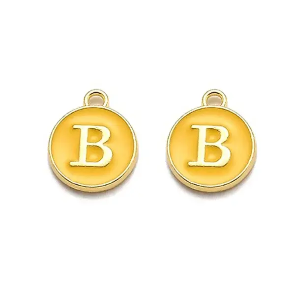Golden Plated Alloy Enamel Charms