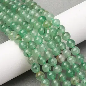Natural Green Aventurine Round Beads Strands