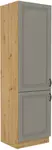 Vysoká potravinová skříňka Stilo 60 DK-210 2F Barva korpusu: Dub artisan, Barva dvířek: Clay Grey