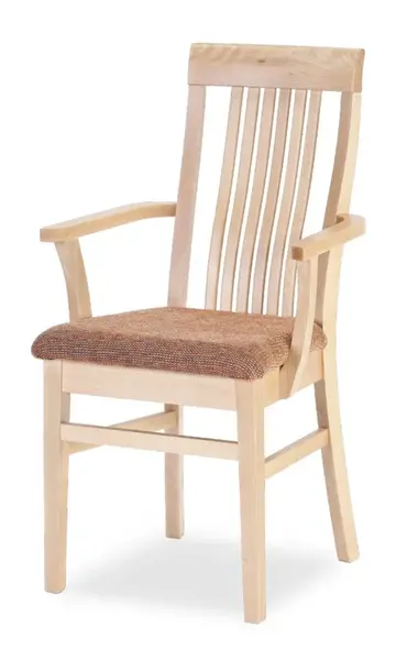 Křeslo Takuna buk - čalouněný sedák Barva korpusu: Wenge, látka: Friga 99