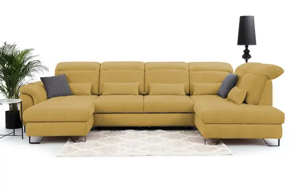 Sedací souprava Giovani do U - látka Urban Provedení: Levá U, Nožičky: Nožičky kovové - chrom, látka: Urban 14