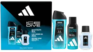 Adidas Ice Dive - toaletní voda s rozprašovačem 50 ml + sprchový gel 250 ml + deodorant ve spreji 150 ml