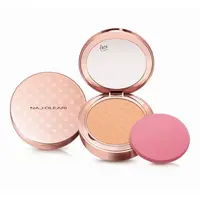 Naj-Oleari Silk feel Powder Foundation kompaktní pudr a make-up 2v1 - 02 peach 9,5g