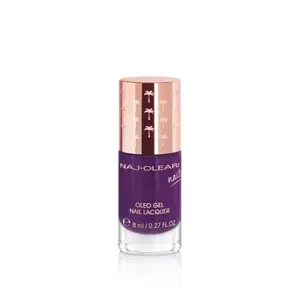 Naj-Oleari Oleo gel Nail Lacquer lak na nehty s gelovým efektem - 28 eggplant purple 8 ml