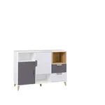 Komoda Joker 7 Barva korpusu: Bílá + grafitová