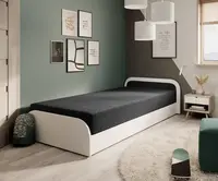 Postel Parys 90 Barva korpusu: Bílá, látka: Sawana 14, Varianty: Pravá - úložný prostor