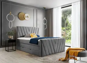 Boxspring Candice Rozměr: 140 x 200 cm, látka: Nube 4