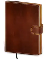 Denní diář 2026 B6 Flip hnědo/hnědý