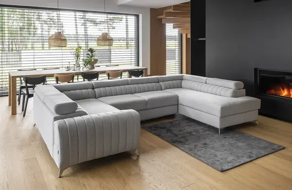 Sedací souprava Louis Provedení: Pravá U, látka: Borneo 4