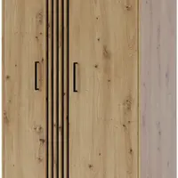 Šatní skříň Nadia ND1 Barva korpusu: Bílá / černá